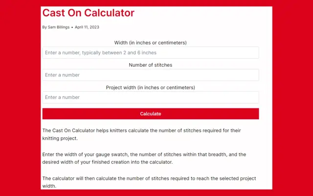 Quilt Calculators android App screenshot 1